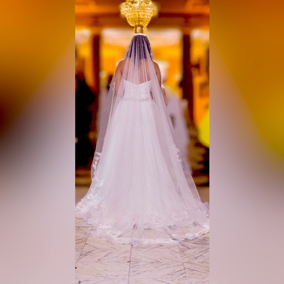 Eddy K wedding dress plus veil - Picture 11 of 13